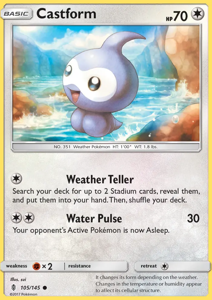 Castform, Guardians Rising #105