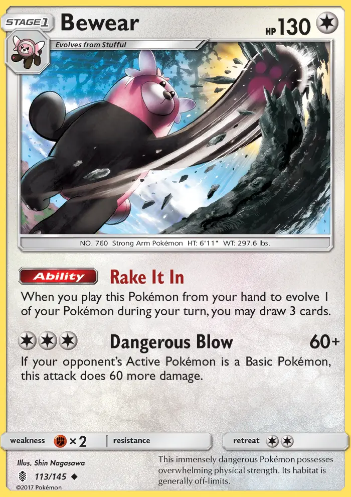 Bewear, Guardians Rising #113