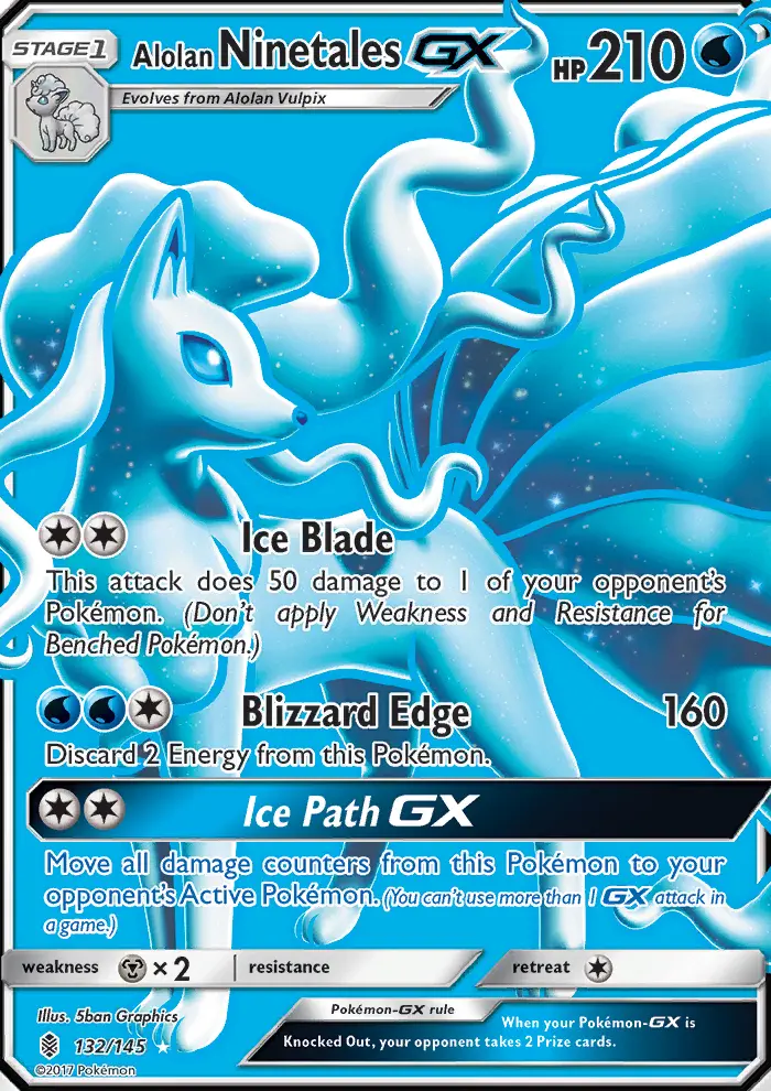 Alolan Ninetales GX, Guardians Rising #132