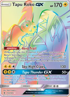 Tapu Koko GX, Guardians Rising #153/145