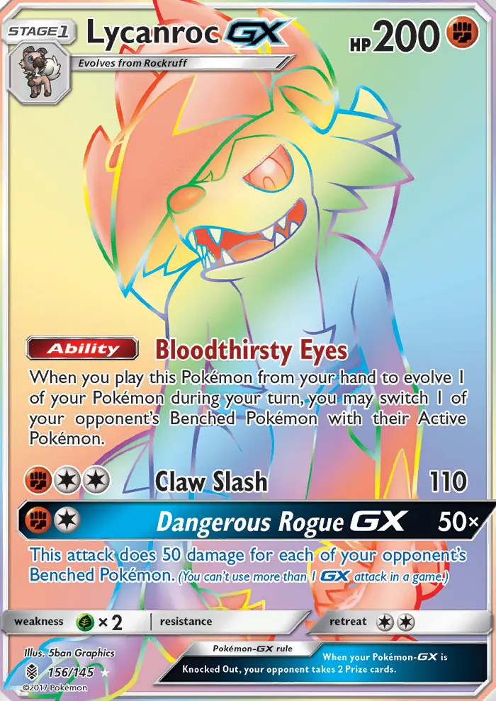 Lycanroc GX, Guardians Rising #156