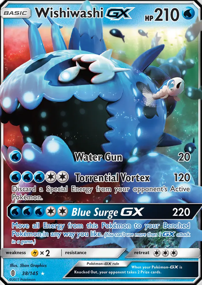 Wishiwashi GX, Guardians Rising #38