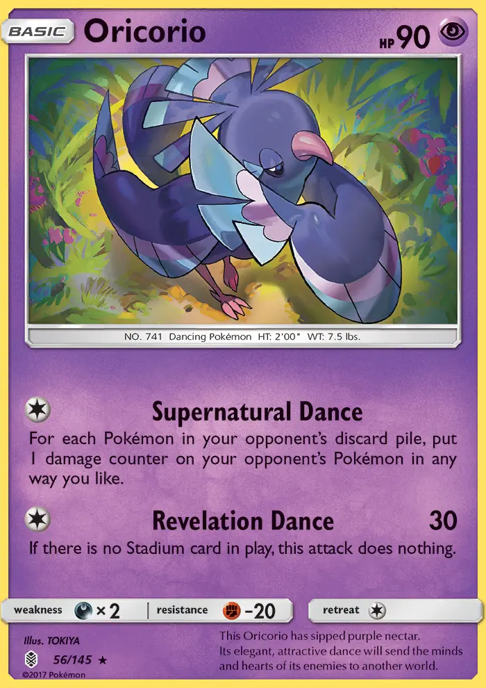 Oricorio, Guardians Rising #56