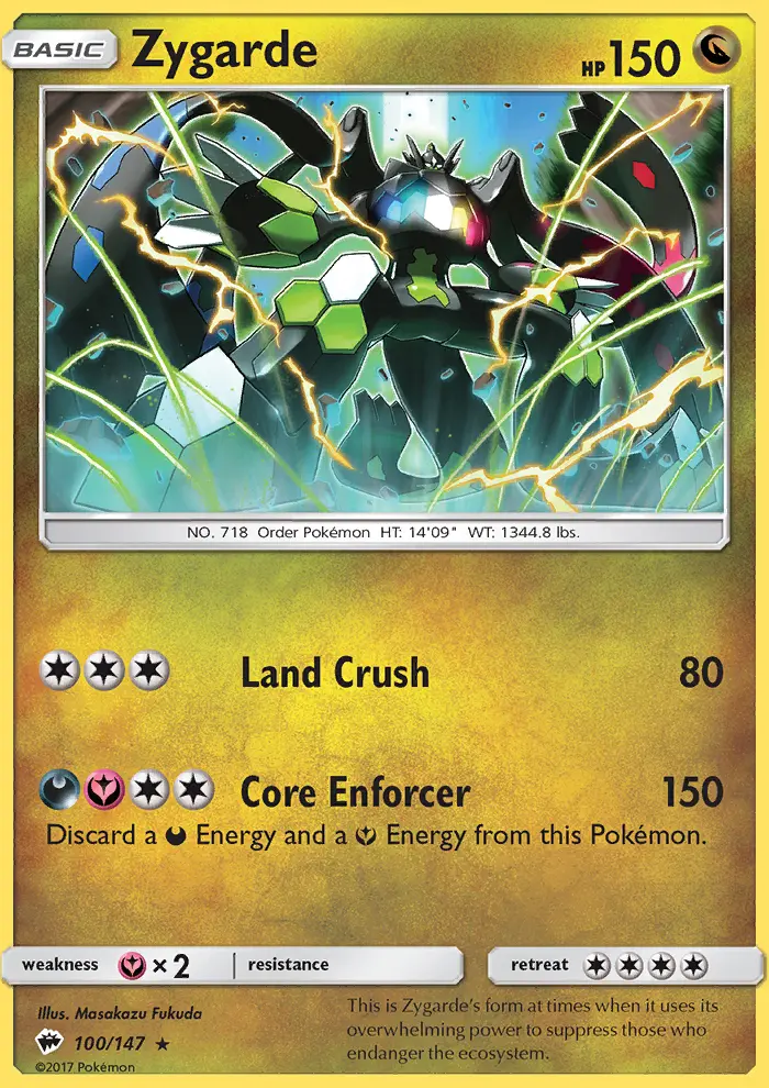 Zygarde, Burning Shadows #100
