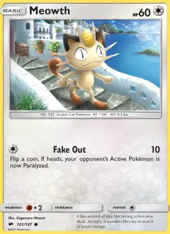 Meowth, Burning Shadows #101/147