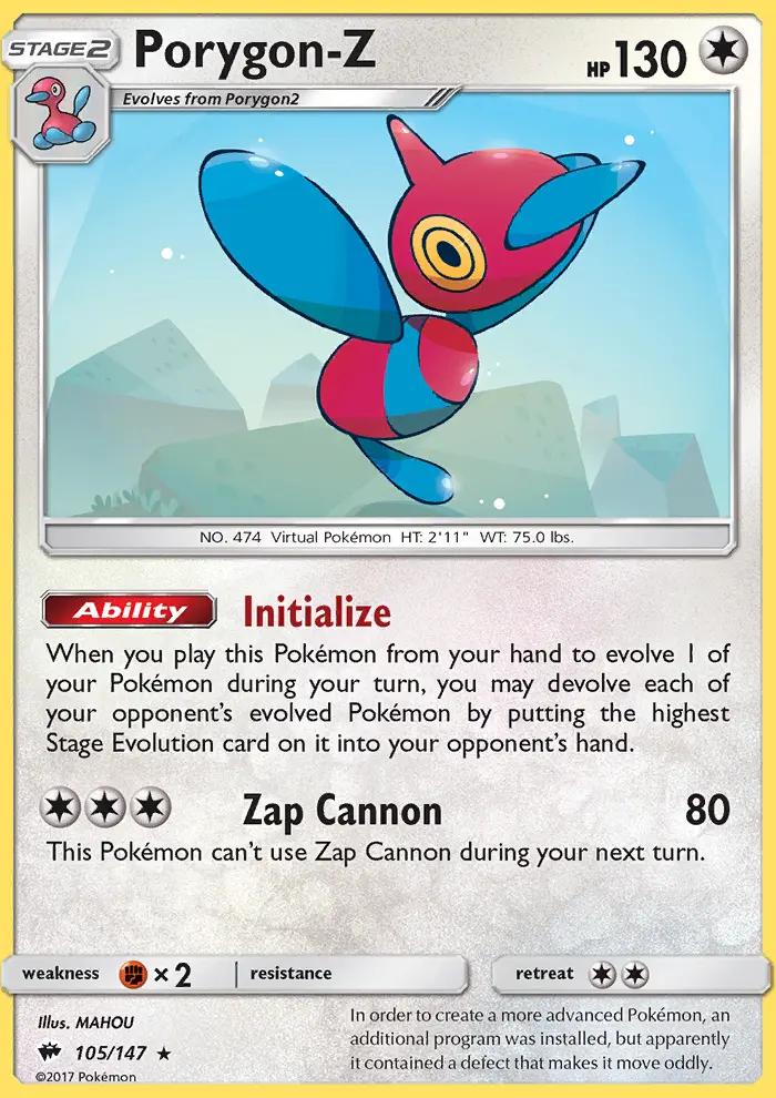 Porygon-Z, Burning Shadows #105