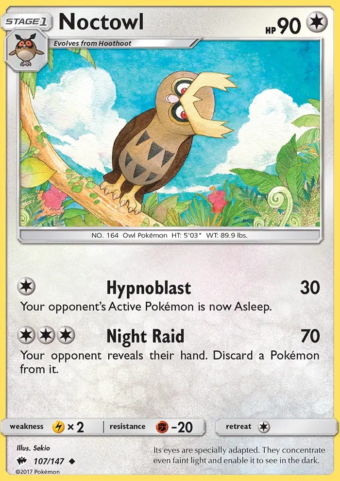 Noctowl, Burning Shadows #107