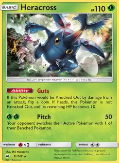Heracross, Burning Shadows #11/147