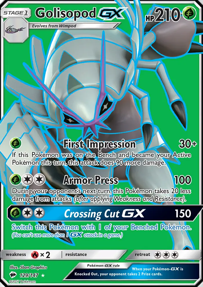 Golisopod GX, Burning Shadows #129