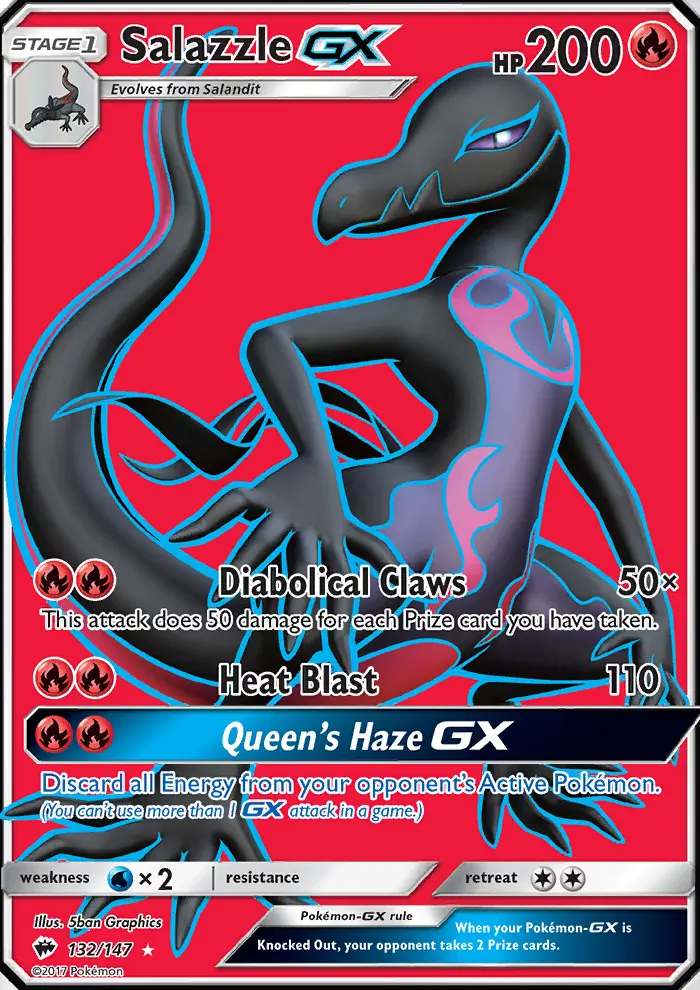 Salazzle GX, Burning Shadows #132