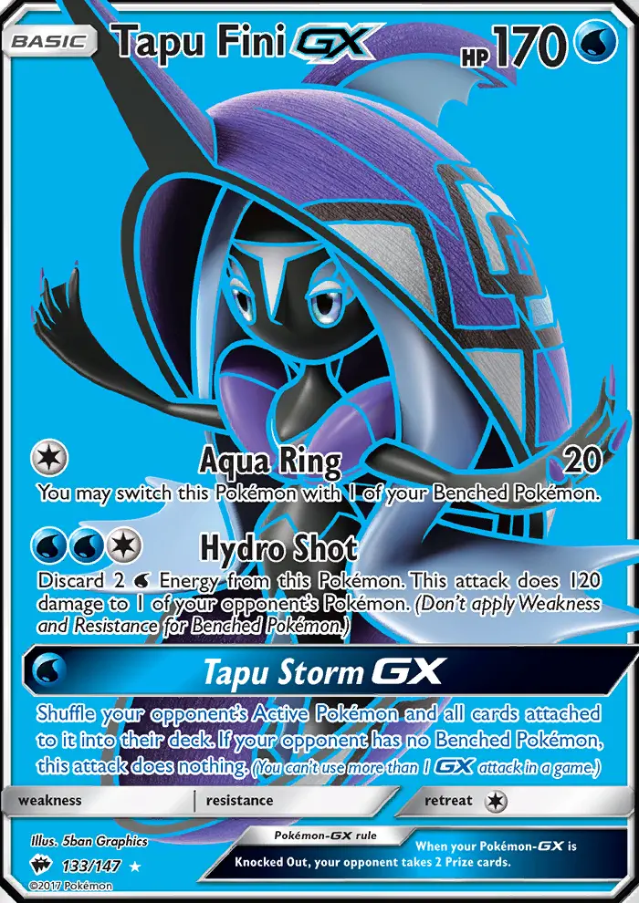 Tapu Fini GX, Burning Shadows #133