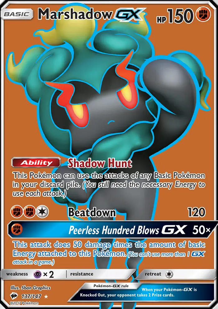 Marshadow GX, Burning Shadows #137