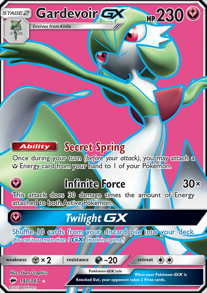 Gardevoir GX, Burning Shadows #140