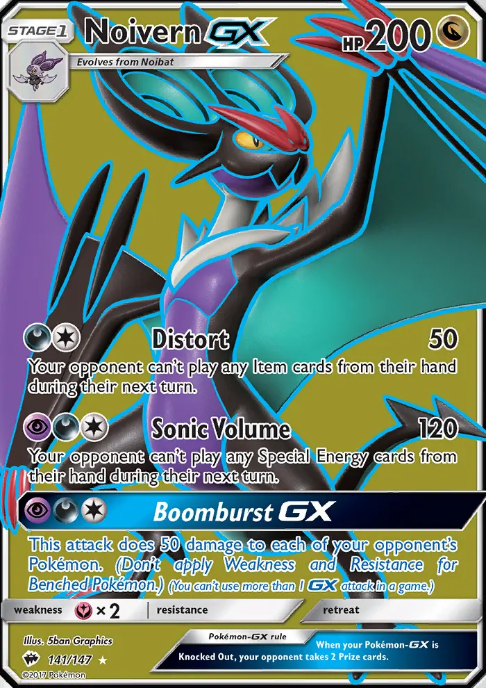 Noivern GX, Burning Shadows #141