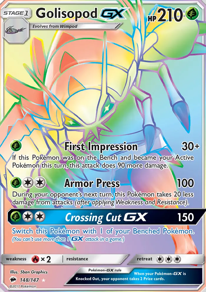 Golisopod GX, Burning Shadows #148