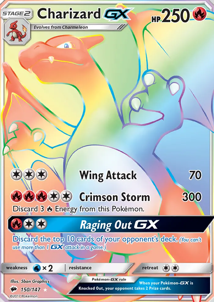 Charizard GX, Burning Shadows #150