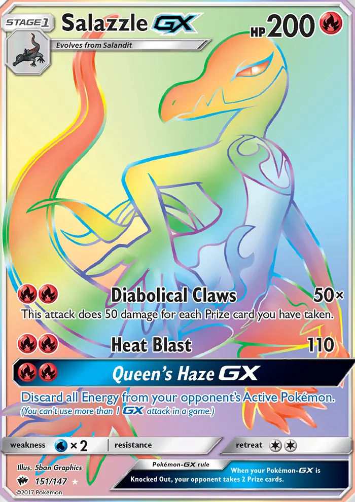 Salazzle GX, Burning Shadows #151