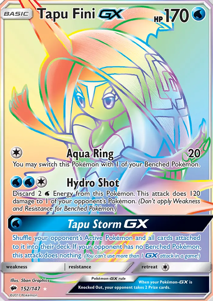 Tapu Fini GX, Burning Shadows #152