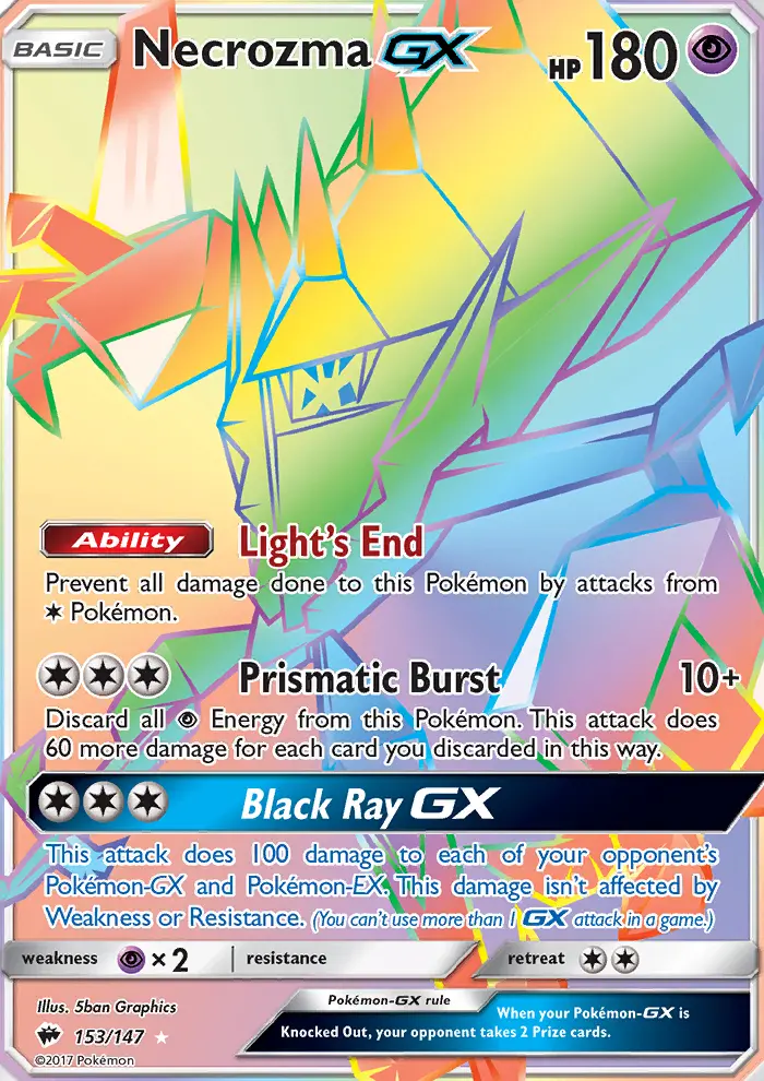Necrozma GX, Burning Shadows #153