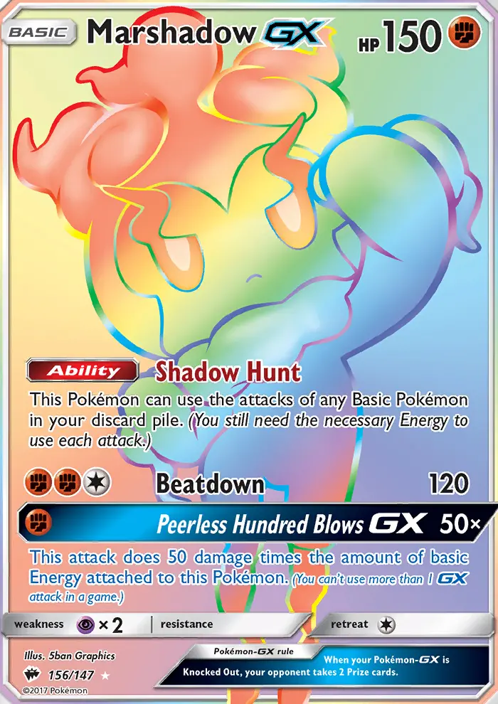 Marshadow GX, Burning Shadows #156