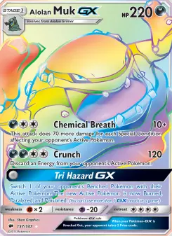 Alolan Muk GX, Burning Shadows #157/147