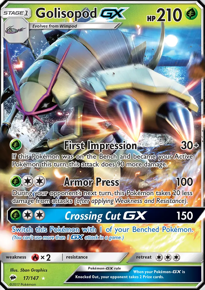 Golisopod GX, Burning Shadows #17