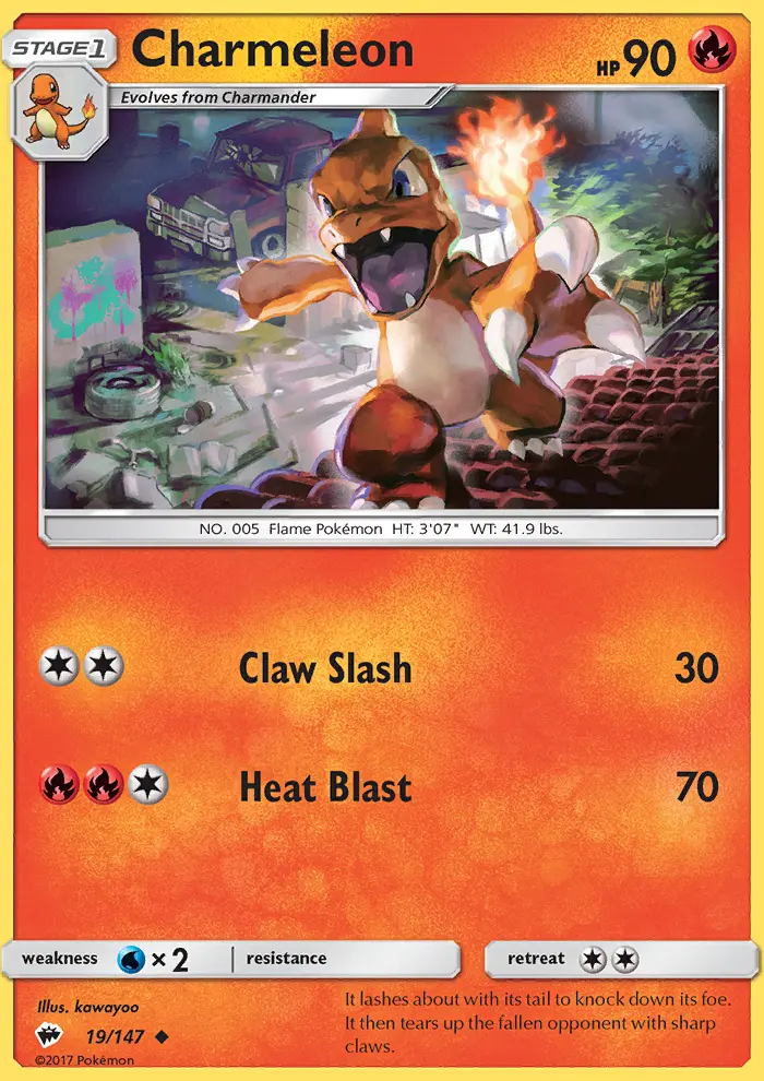 Charmeleon, Burning Shadows #19