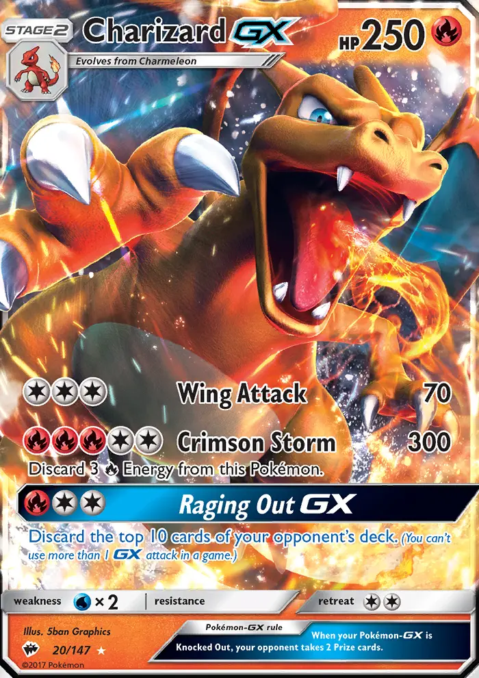 Charizard GX, Burning Shadows #20