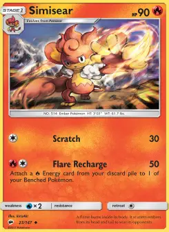 Simisear, Burning Shadows #23/147