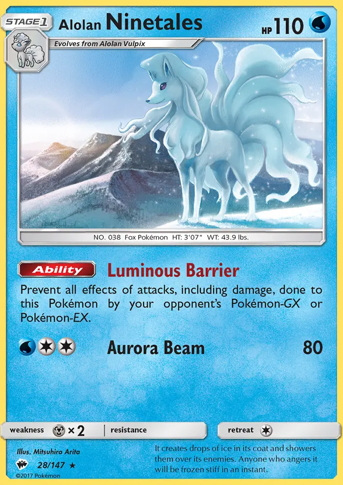 Alolan Ninetales, Burning Shadows #28