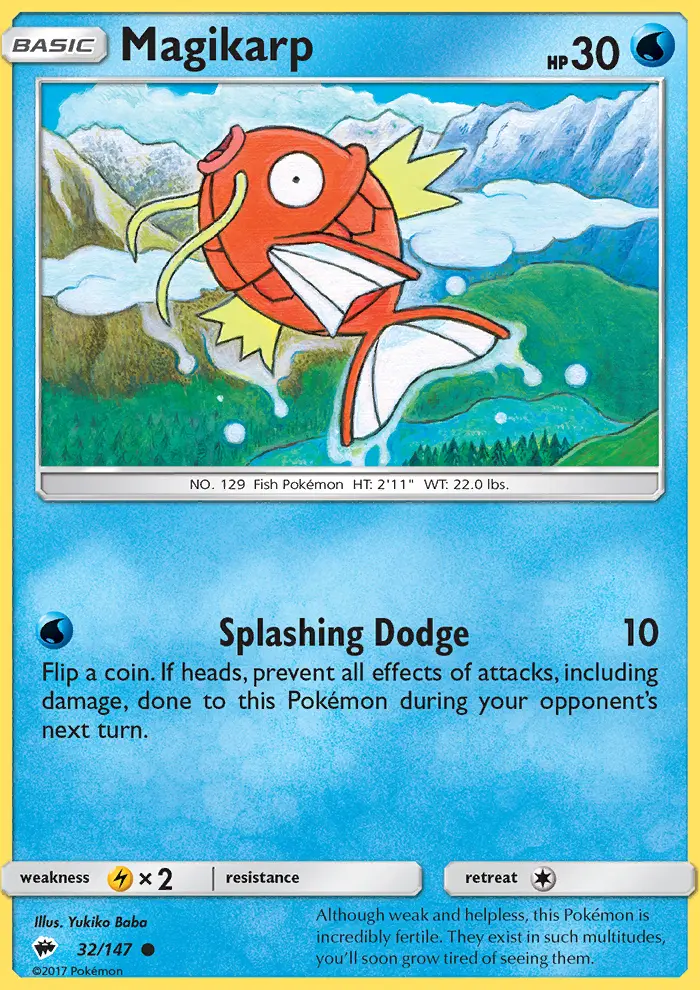Magikarp, Burning Shadows #32