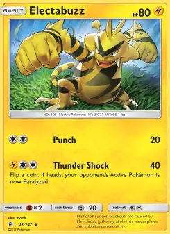 Electabuzz, Burning Shadows #42/147