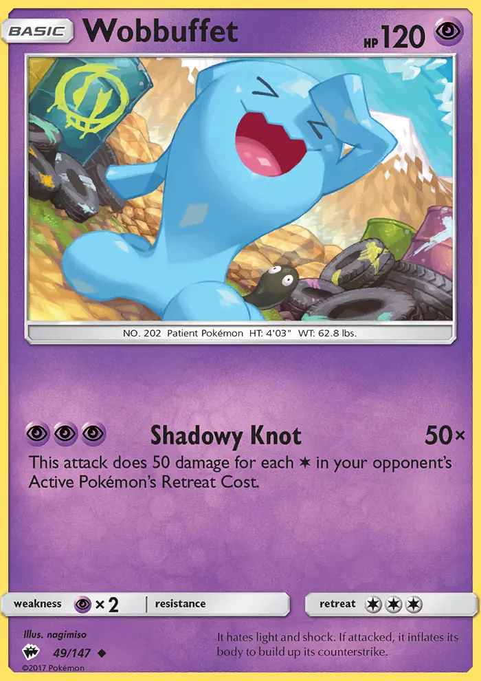 Wobbuffet, Burning Shadows #49