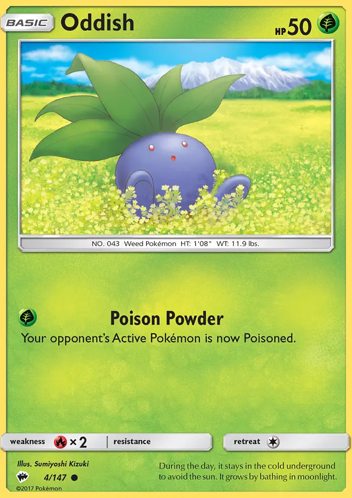 Oddish, Burning Shadows #4