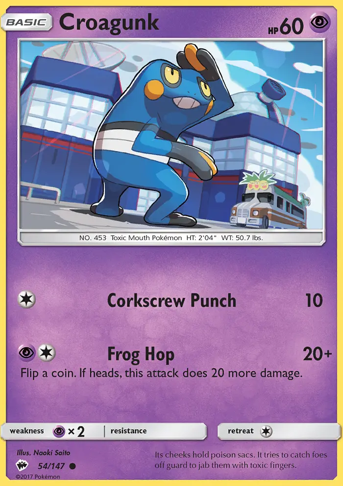 Croagunk, Burning Shadows #54