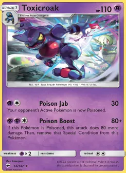 Toxicroak, Burning Shadows #55/147