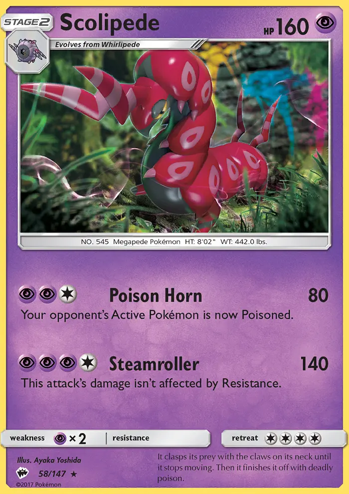 Scolipede, Burning Shadows #58