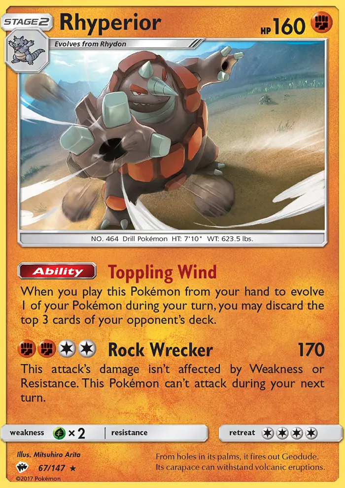 Rhyperior, Burning Shadows #67