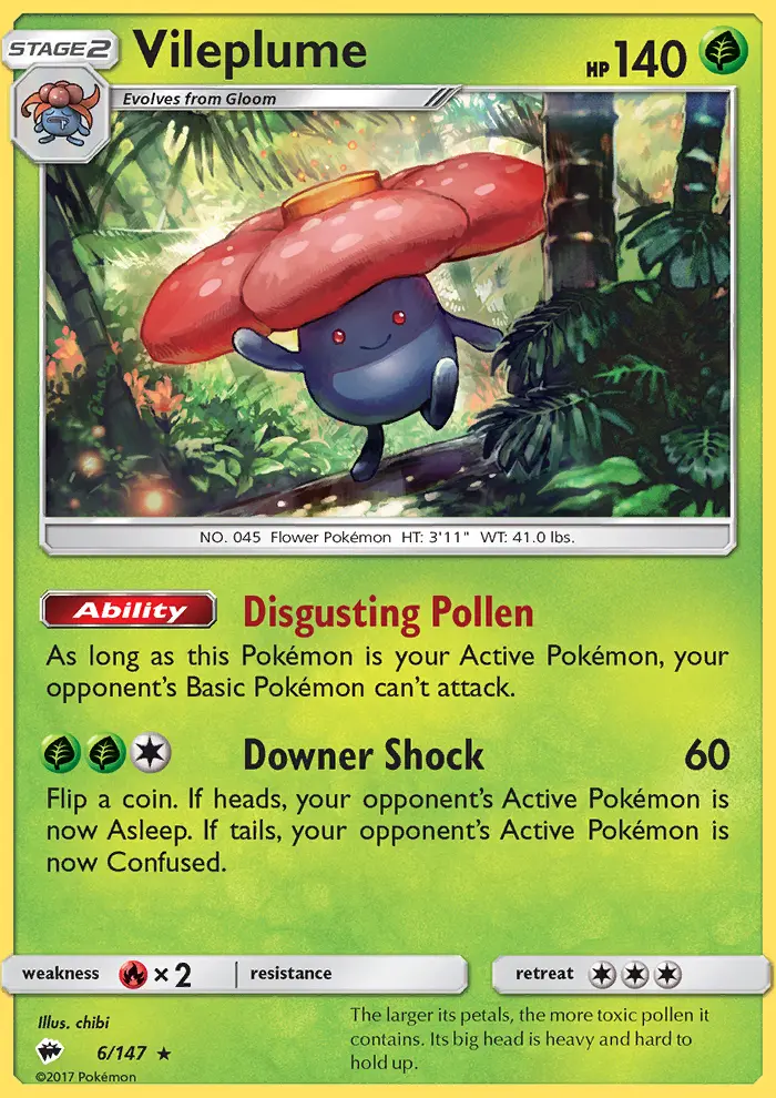 Vileplume, Burning Shadows #6