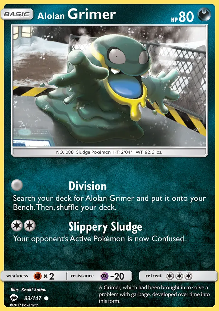 Alolan Grimer, Burning Shadows #83