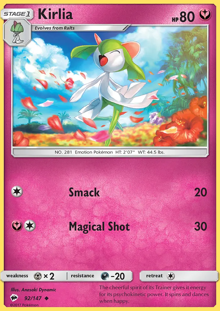 Kirlia, Burning Shadows #92