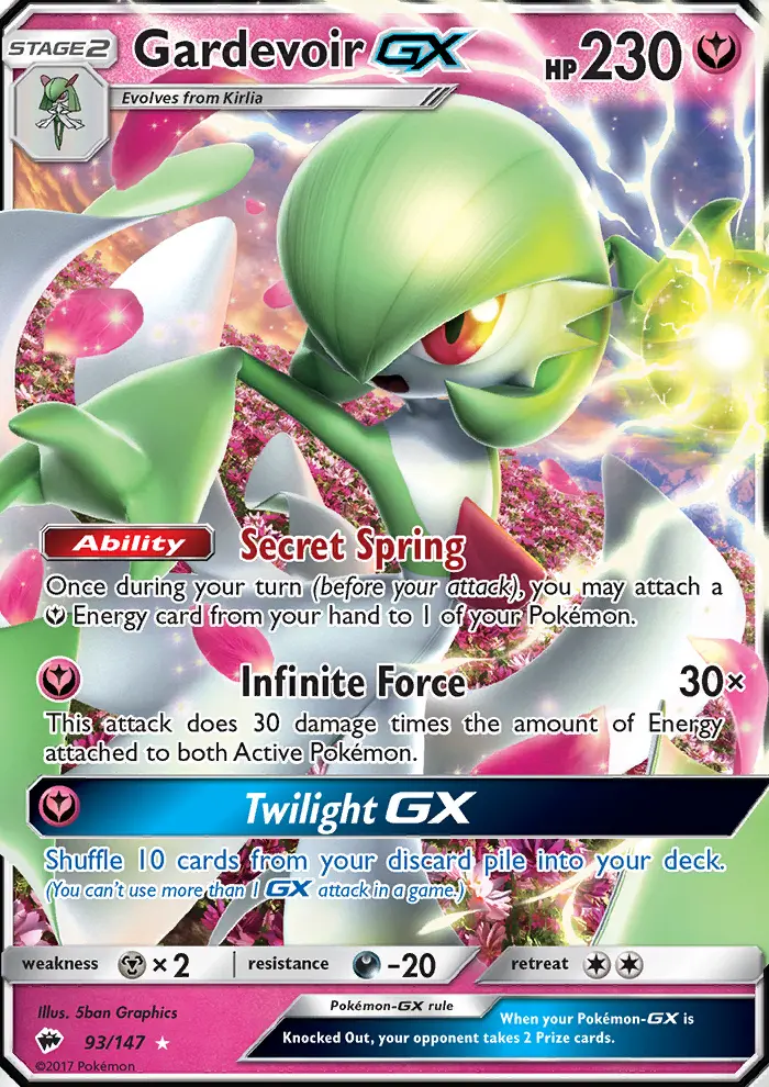 Gardevoir GX, Burning Shadows #93