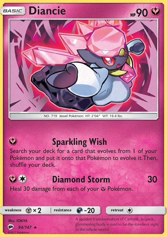 Diancie, Burning Shadows #94