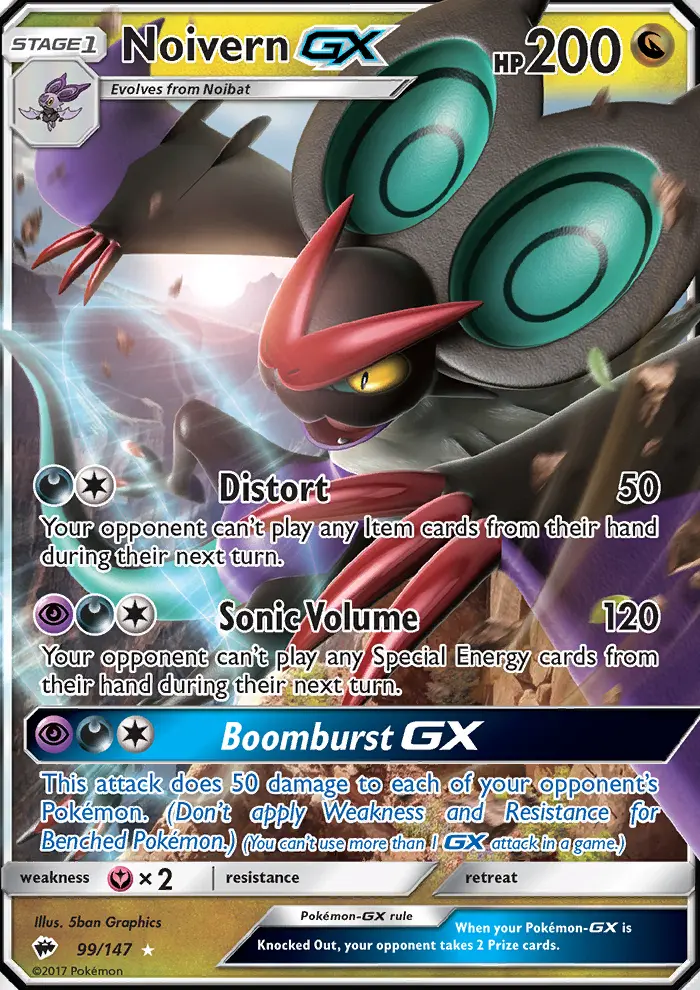 Noivern GX, Burning Shadows #99