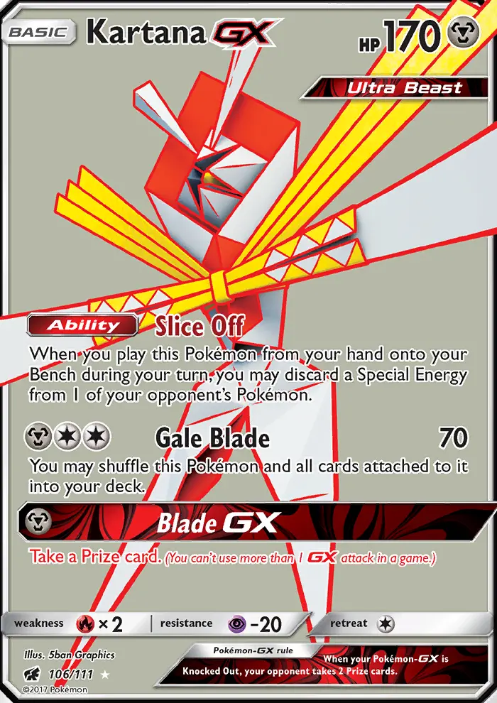 Kartana GX, Crimson Invasion #106