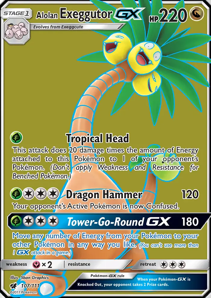 Alolan Exeggutor GX, Crimson Invasion #107