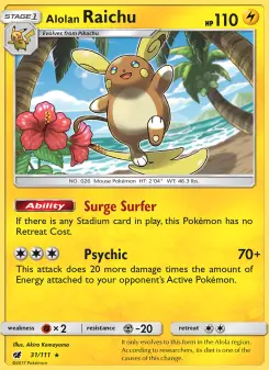 Alolan Raichu, Crimson Invasion #31/111