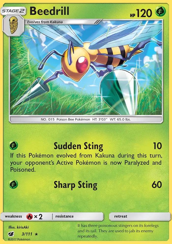 Beedrill, Crimson Invasion #3