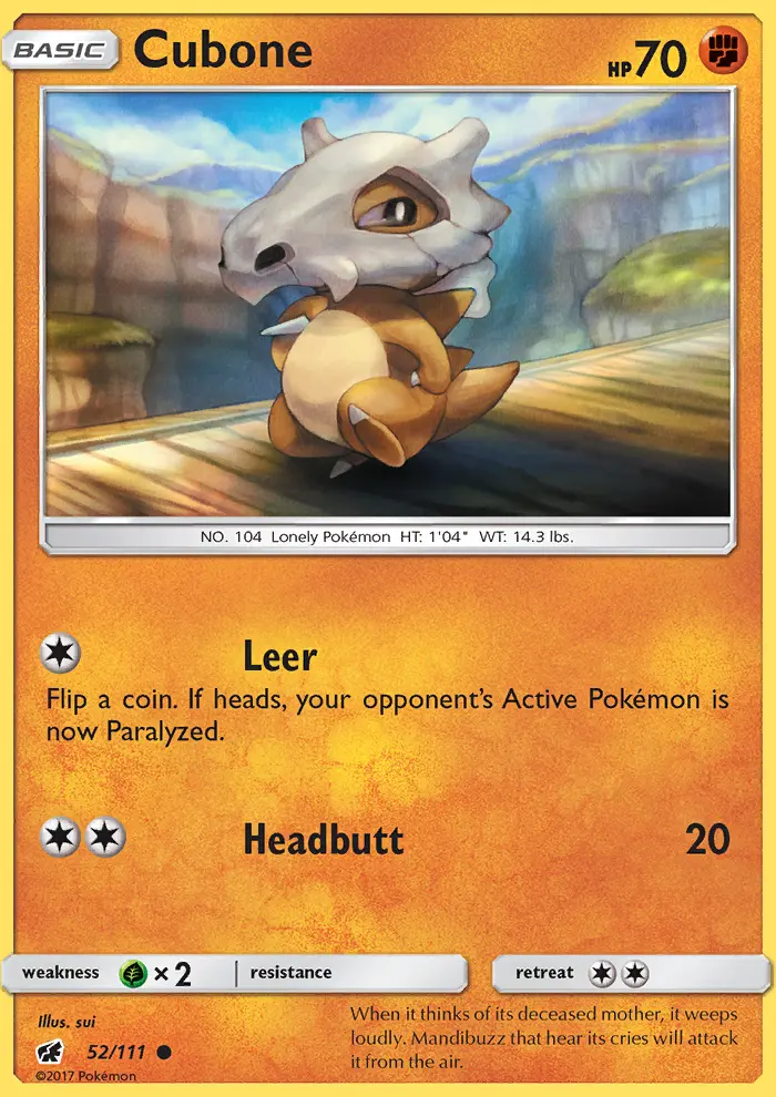 Cubone, Crimson Invasion #52