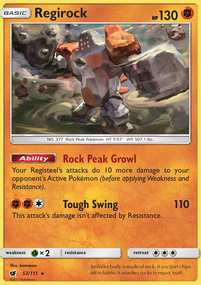 Regirock, Crimson Invasion #53